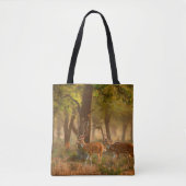 Tote Bag Chien ou cheetal, axe Axe, cerfs tachetés ou axi (Devant)
