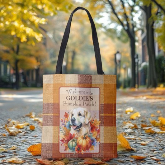 Tote Bag Chien Retriever doré