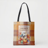 Tote Bag Chien Retriever doré (Devant)