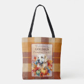 Tote Bag Chien Retriever doré (Dos)