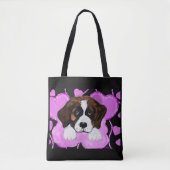TOTE BAG CHIEN SAINT BERNARD  (Devant)