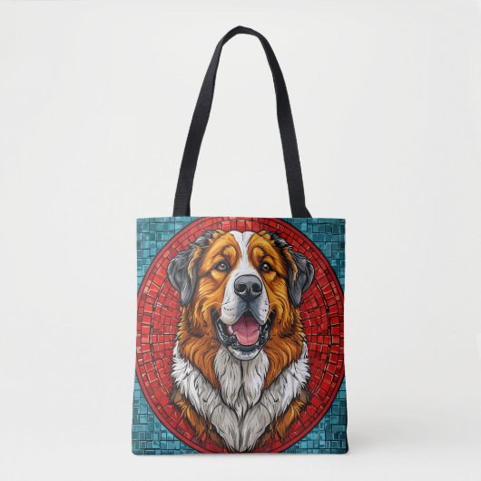 Tote Bag chien Saint-Bernard (Devant)