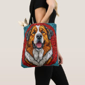 Tote Bag chien Saint-Bernard (De près)