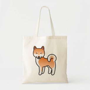 Tote Bag Chien Shiba Inu de dessin animé rouge mignon