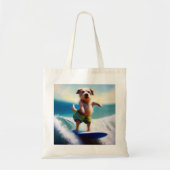 Tote Bag Chien surf (Devant)