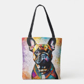 Tote Bag Chien-taureau français mignon "Frenchie" Fourre-to (Dos)