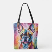 Tote Bag Chien-taureau français mignon "Frenchie" Fourre-to (Dos)