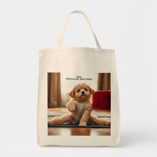 Tote Bag Chien Yoga (Devant)
