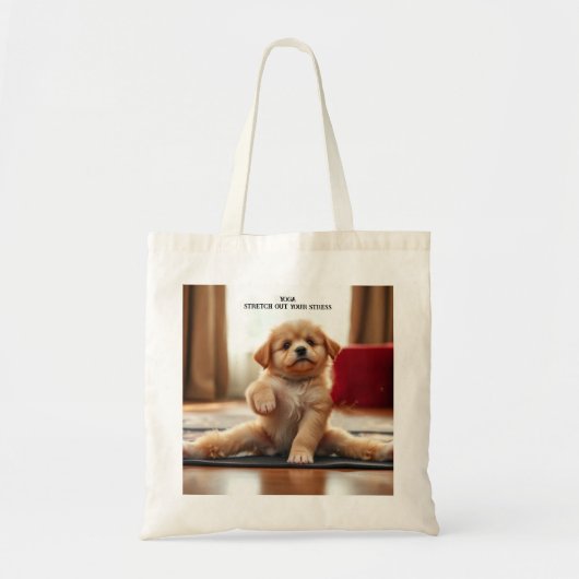 Tote Bag Chien Yoga (Devant)
