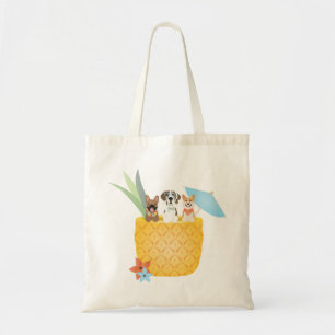Tote Bag Chiens à l'ananas Pina Colada