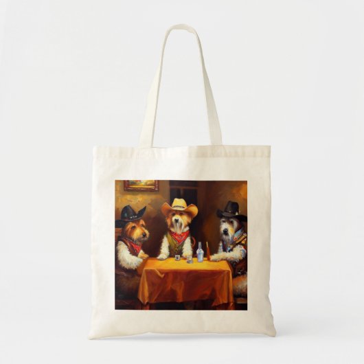 Tote Bag Chiens dans un salon (Devant)