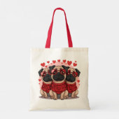 Tote Bag Chiens de Carlin de la Saint-Valentin (Dos)