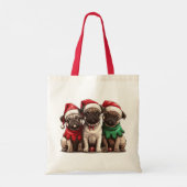 Tote Bag Chiens de Carlin de Noël (Dos)
