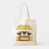Tote Bag Chiens de carlin Stand de Lemonade (Dos)