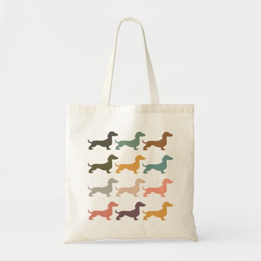 Tote Bag Chiens de Dachshund (Devant)