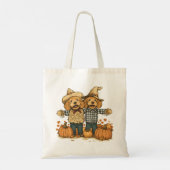 Tote Bag Chiens de Goldendoodle de la récolte d'automne (Dos)