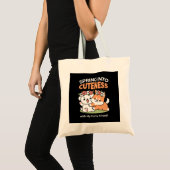 Tote Bag Chiens de jeu avec Flower Crowns - Fun Spring Them (Devant (produit))