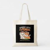 Tote Bag Chiens de jeu avec Flower Crowns - Fun Spring Them (Dos)