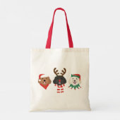 Tote Bag Chiens de Noël Maltipoo (Dos)