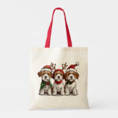 Tote Bag Chiens de Noël Welsh Wire Fox Terrier (Dos)