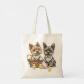 Tote Bag Chiens de Pâques Yorkshire Terrier (Dos)