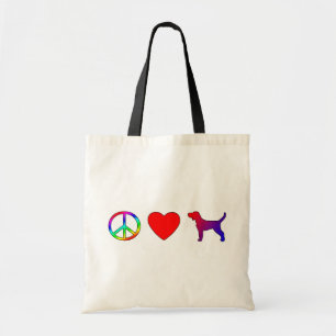 Tote Bag Chiens de Plott d'amour de paix