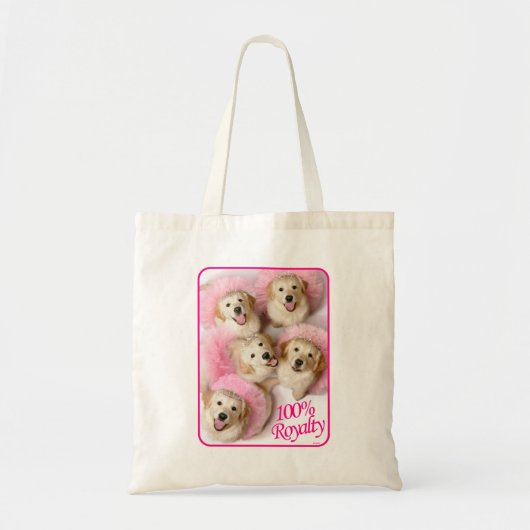Tote Bag Chiens de Tiaras (Devant)