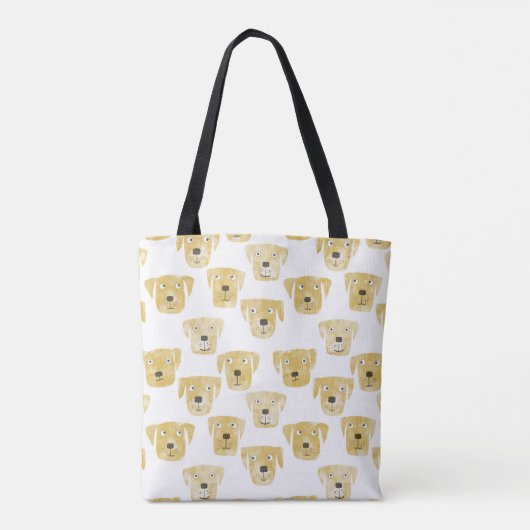 Tote Bag Chiens du Labrador d'or (Dos)