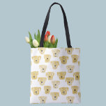 Tote Bag Chiens du Labrador d'or<br><div class="desc">Peinture aquarelle de chiens Labrador Retriever mignons,  parfait pour les amoureux des animaux de compagnie,  les marcheurs de chiens,  les toiletteurs de chiens et les vétérinaires.</div>