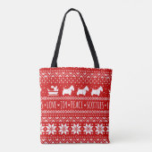 Tote Bag Chiens écossais de fête Noël | Scottish Terriers (Dos)