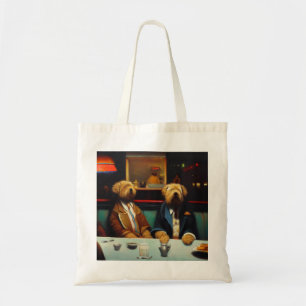 Tote Bag Chiens en dîner