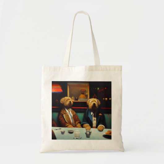 Tote Bag Chiens en dîner (Devant)