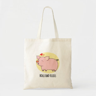 Tote Bag Chiens Et Baisers Drôle Chien Chien Pun
