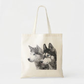 Tote Bag Chiens Husky Sibérien (Devant)