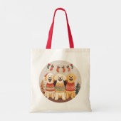 Tote Bag Chiens Labrador Retriever de Noël (Dos)