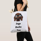 Tote Bag Chiens Livres Thé (De près)