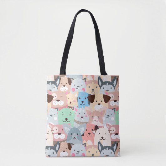Tote Bag Chiens mignons Fourre-tout (Devant)