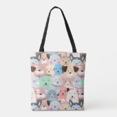 Tote Bag Chiens mignons Fourre-tout (Dos)