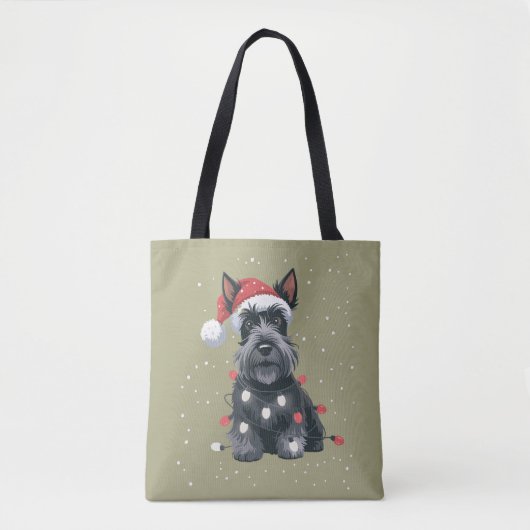 Tote Bag Chiens Scottie Scottish Terrier Christmas Chien Ma (Devant)
