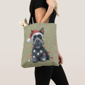 Tote Bag Chiens Scottie Scottish Terrier Christmas Chien Ma (De près)