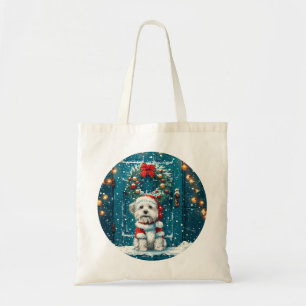 Tote Bag Chiens Shih Tzu de Noël
