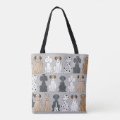 Tote Bag Chiens souriants (Dos)