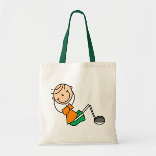 Tote Bag Chiffre de bâton exerçant le T-shirts et les