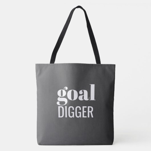 Tote Bag Chiffre d'objectif noir Fourre-tout (Devant)