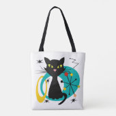 Tote Bag Chiffre noir du milieu du siècle (Dos)