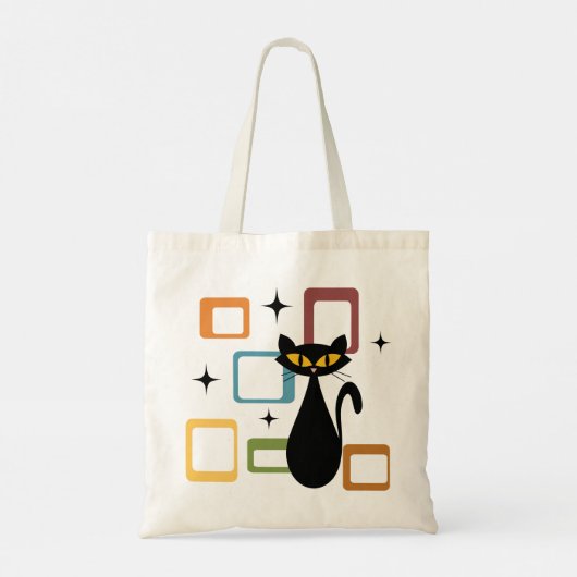 Tote Bag Chiffre noir du milieu du siècle (Dos)