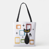 Tote Bag Chiffre noir du milieu du siècle (Dos)