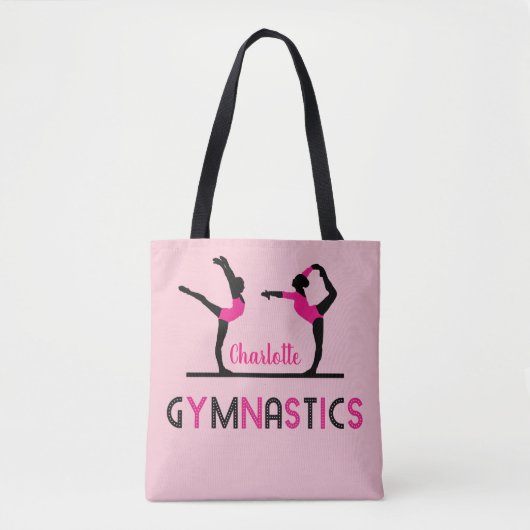 Tote Bag Chiffres de gymnaste Filles mignonnes Gymnastique  (Devant)