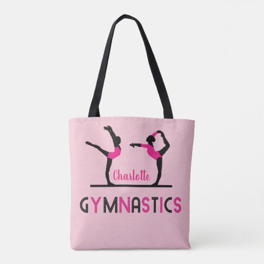 Tote Bag Chiffres de gymnaste Filles mignonnes Gymnastique  (Dos)