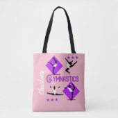 Tote Bag Chiffres de gymnaste Filles mignonnes Gymnastique  (Devant)